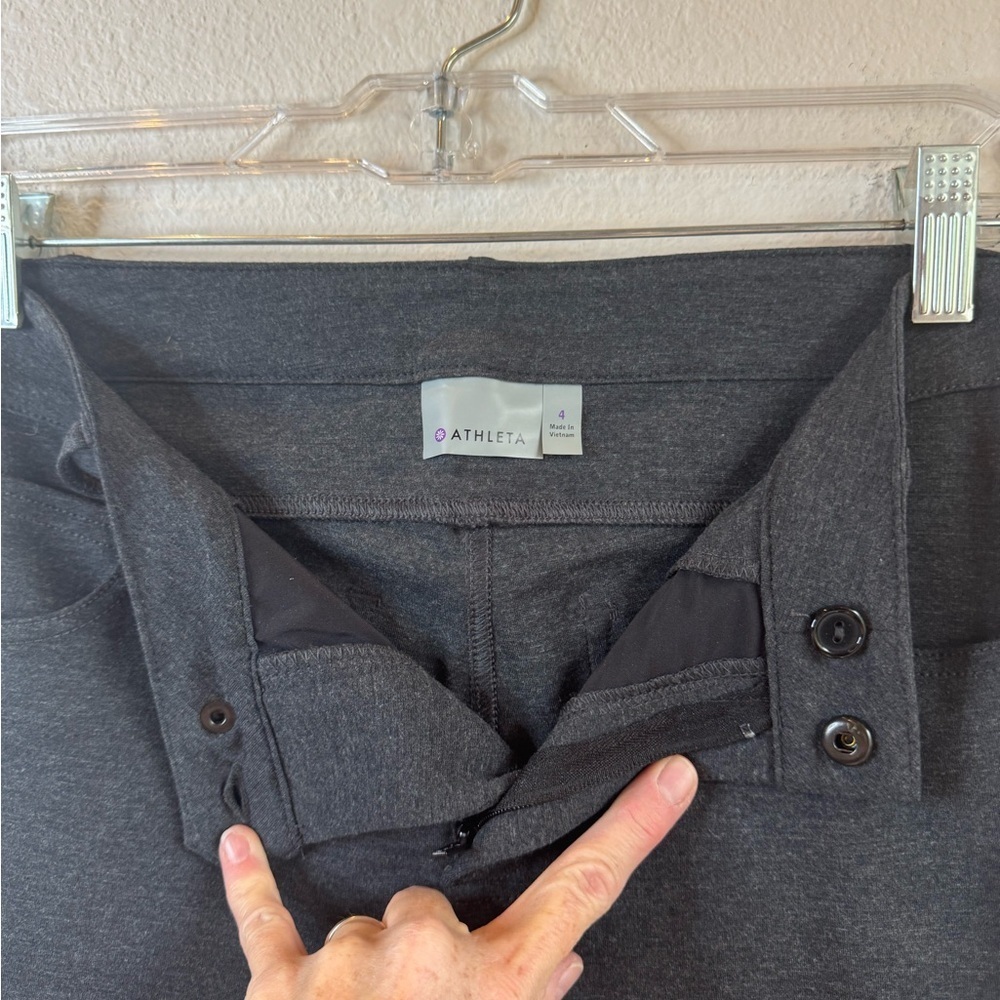 Athleta Women's Straight Leg Pants in Dark Gray - Picture 10 of 14